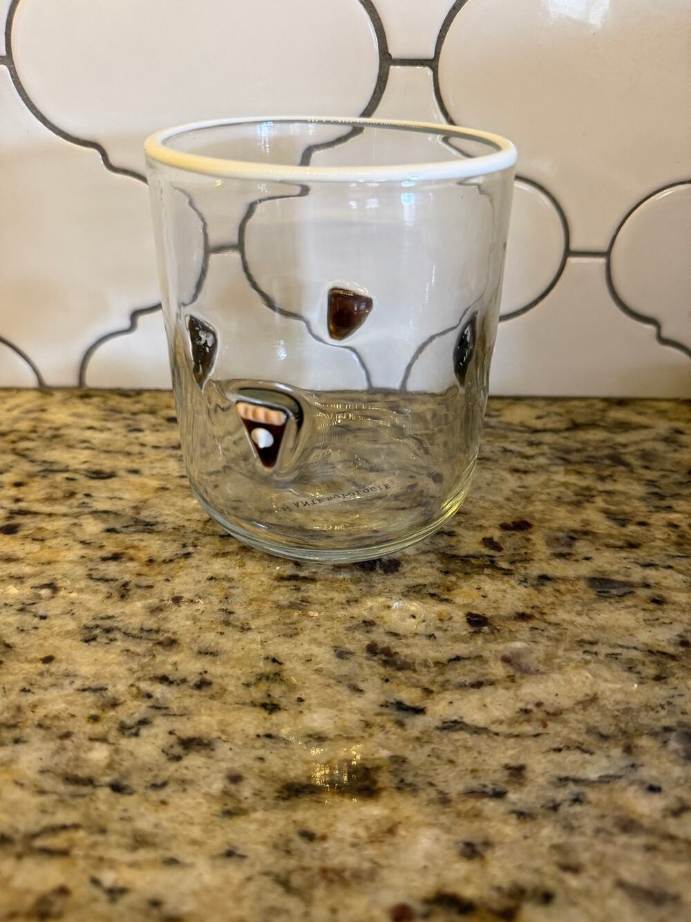 NWT Anthropologie Icon Juice Glass Graduation Cap 17.25 oz